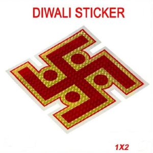 Diwali Sticker (Swastik)  印度神像貼紙 2 pcs