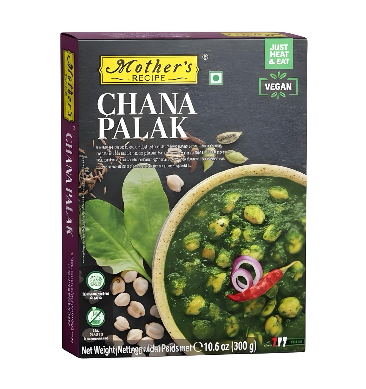 Chana Palak 印度雞豆菠菜即食調理包 Mother's 300 gm