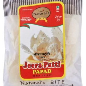 Jeera Papad Patti  印度小脆片(小茴香口味)NATURAL BITE 100 gm