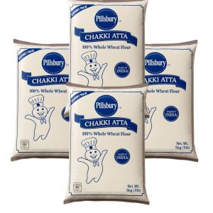 Atta Wheat Flour Pillsbury 印度全麥粉 5 kg x 4 pkts