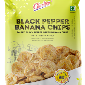Black Pepper Banana Chips Charliee 印度香蕉脆片休閒點心 (黑胡椒口味) 150 gm