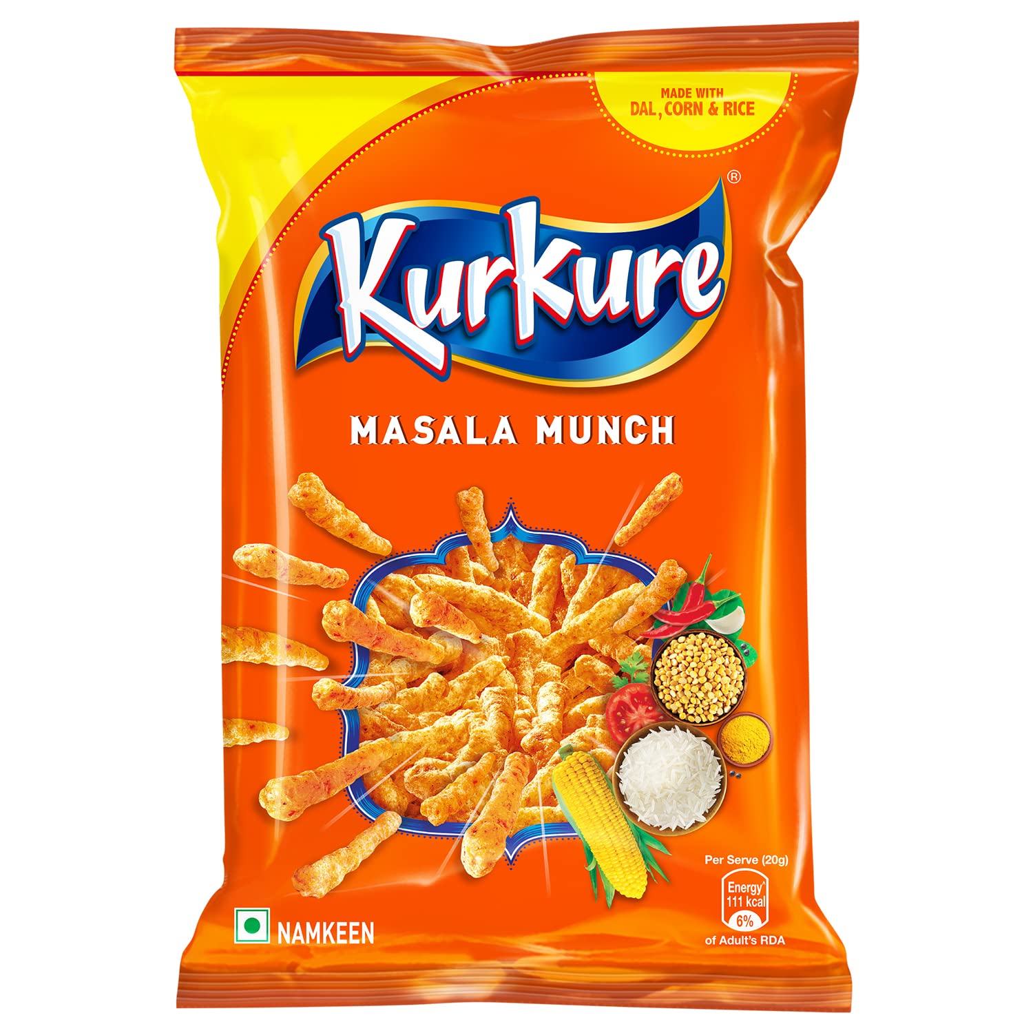 Kukure Masala Munch 印度香料玉米脆條休閒點心 (Masala風味) PEPSI CO 75 gm