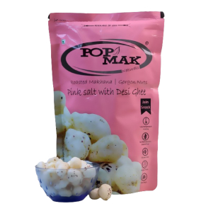 Makhana Pink Salt With Desi Ghee Popmak's 印度爆蓮子休閒點心(玫瑰鹽口味) 65 gm