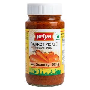 Carrot Pickle With Garlic 印度胡蘿蔔醃漬物 PRIYA 300gm