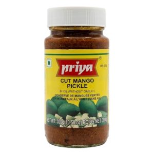 Cut Mango Pickel Without Garlic 印度芒果醃漬物 (塊狀) (無大蒜) PRIYA 300gm