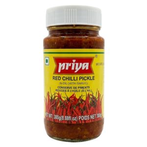 Red Chilli Pickle With Garlic 印度紅辣椒醃漬物 PRIYA 300gm